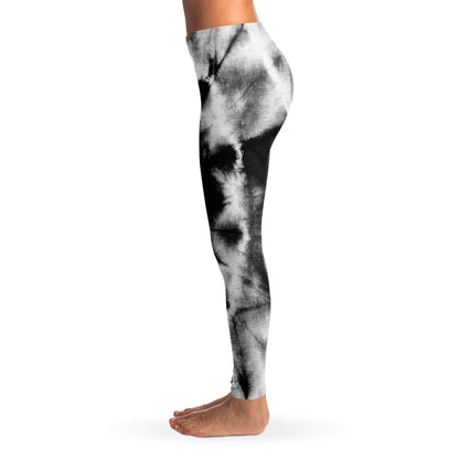 B&W Tie dye Leggings