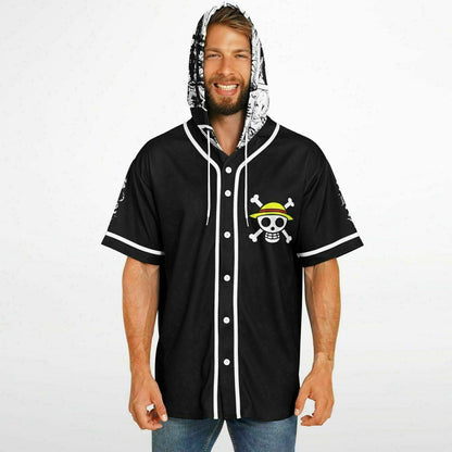 One piece Hooded Baseball jersey