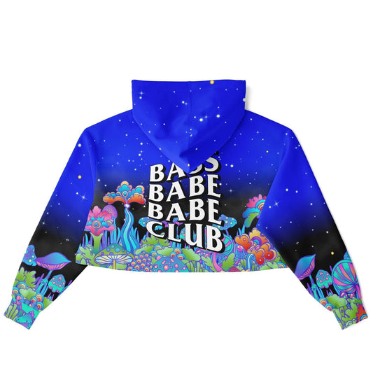 Bass Babe Club Cropped Hoodie