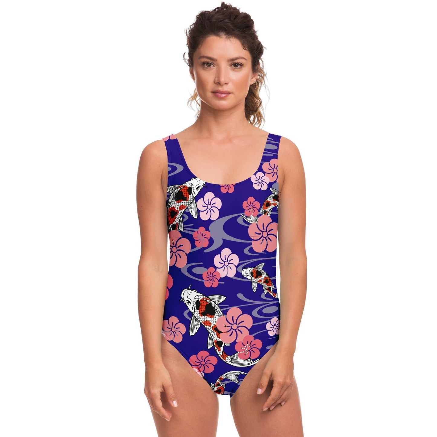 Koi fish rave bodysuit
