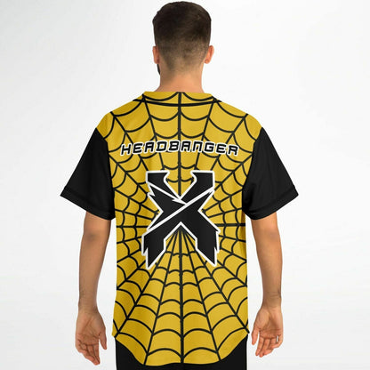 Gold Spider-man baseball jersey