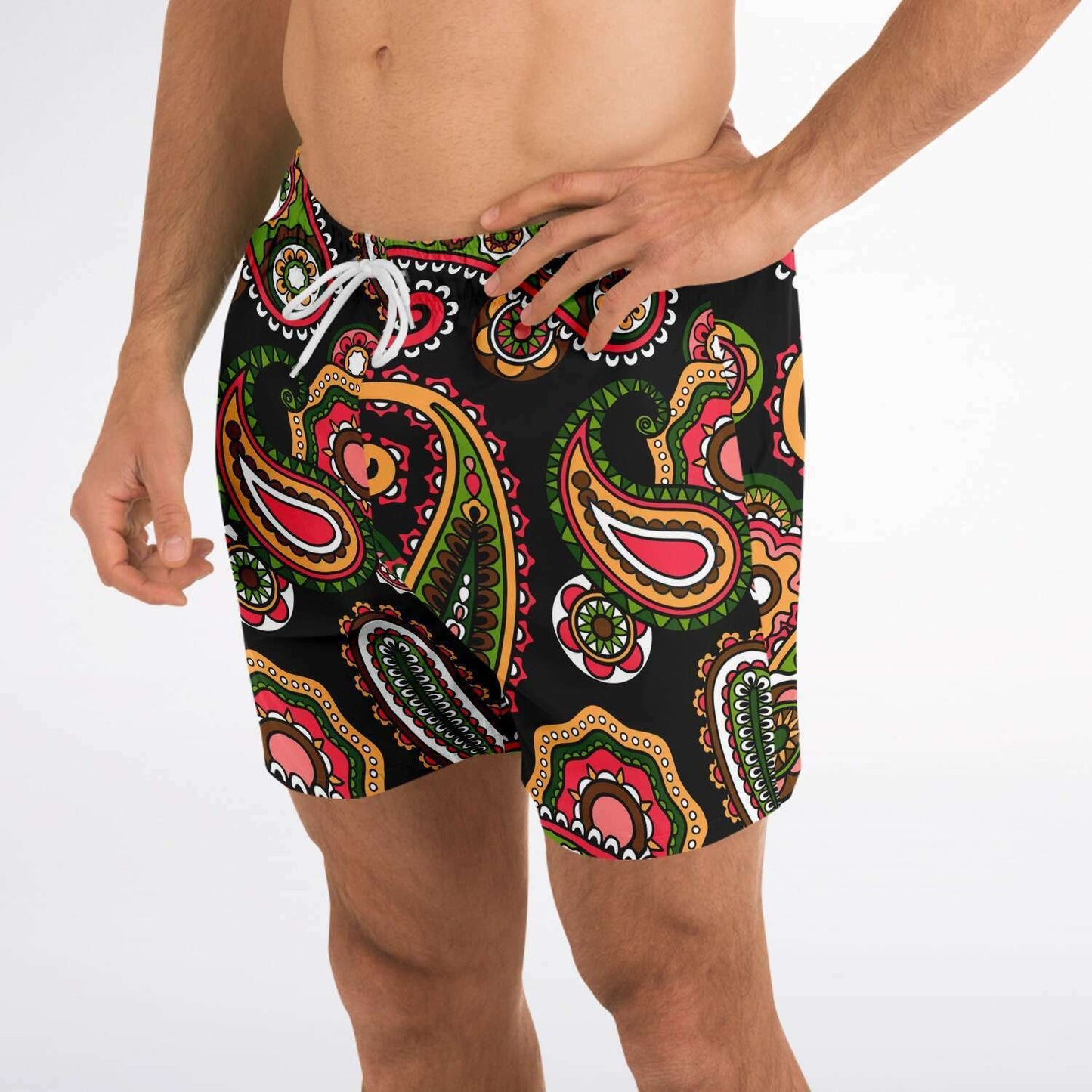 Paisley swim trunks