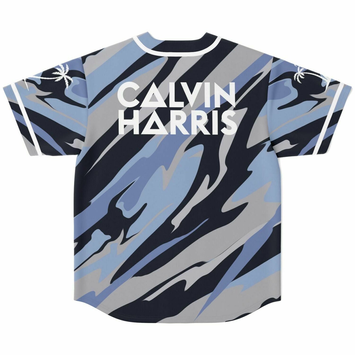 Calvin harris blue camo jersey shirt