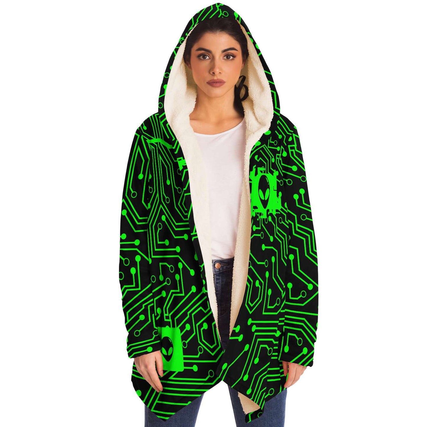 Motherboard circuit hooded cloak