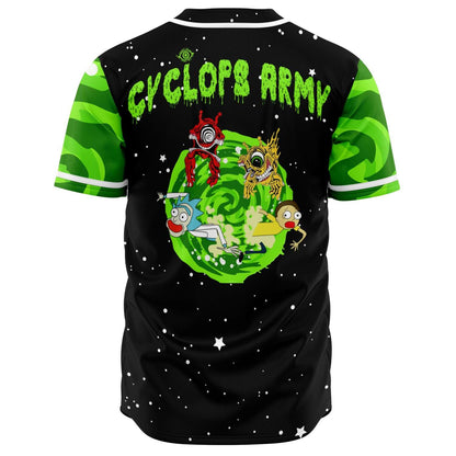 A rick & Morty  cyclops army