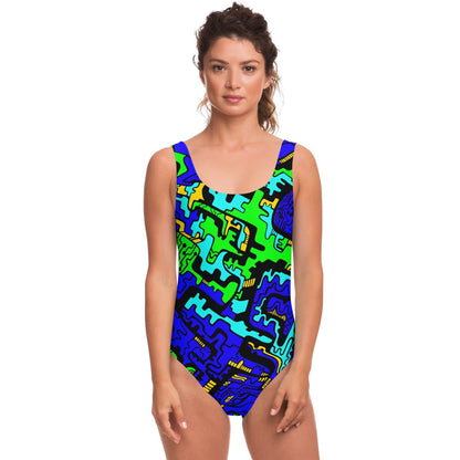 Psychedelic rave bodysuit