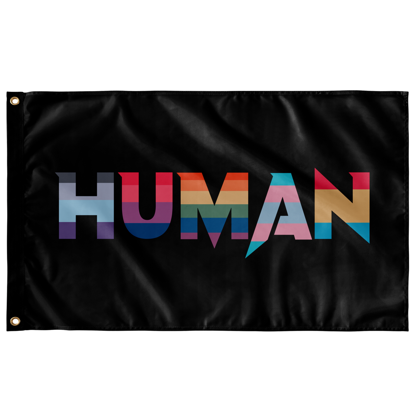 Human custom flag