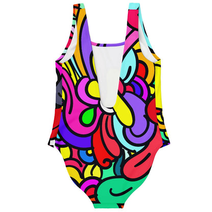 Trippy flowers rave bodysuit