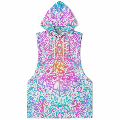 Active Mushroom Fashion Drop Armhole Hoodie