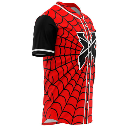 Red Spider-man baseball jersey