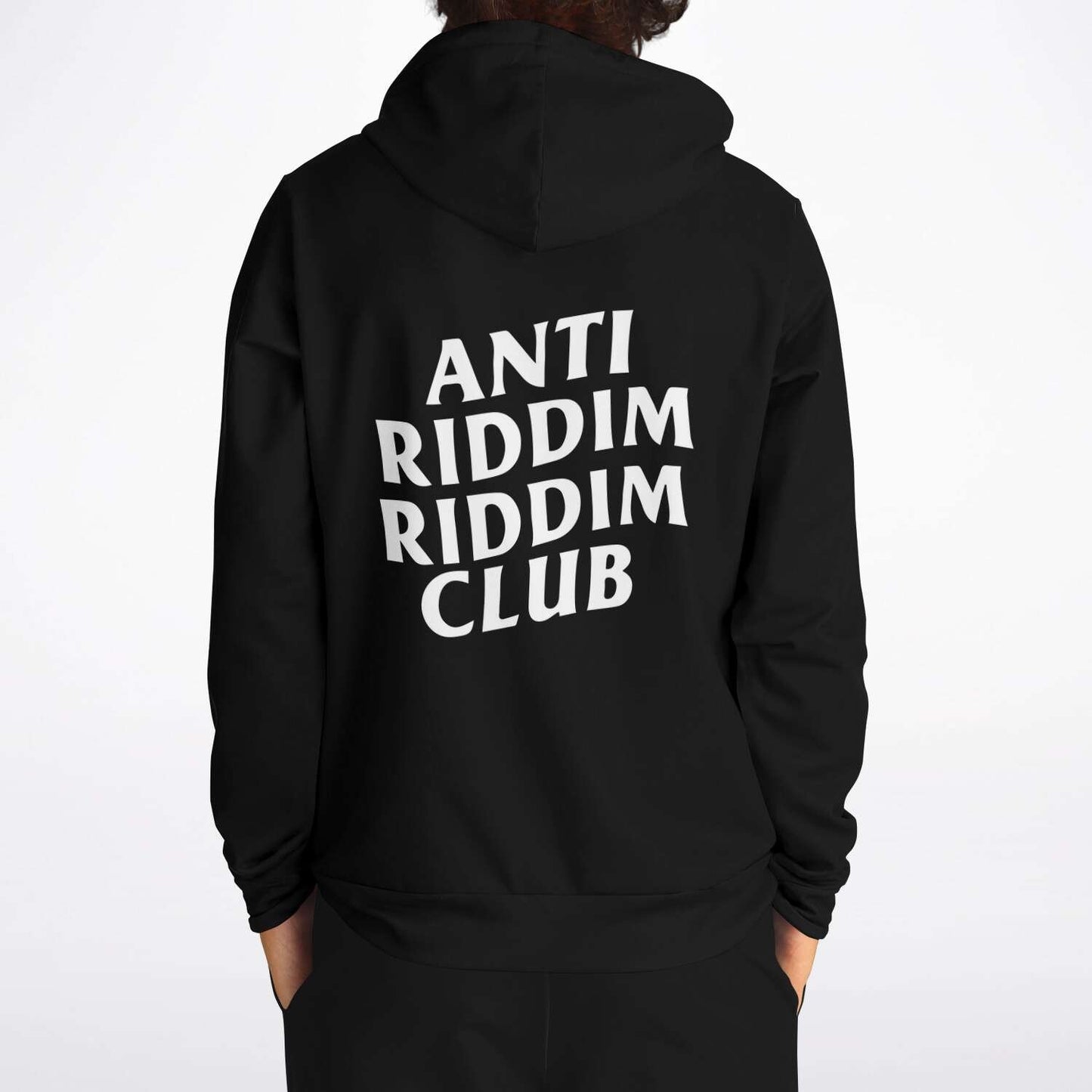 anti riddim riddim club custom print hoodie