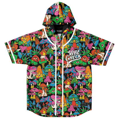 Vibe check Hooded Baseball Jersey