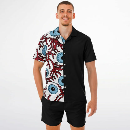 Trippy eyes buttons up shirt copy