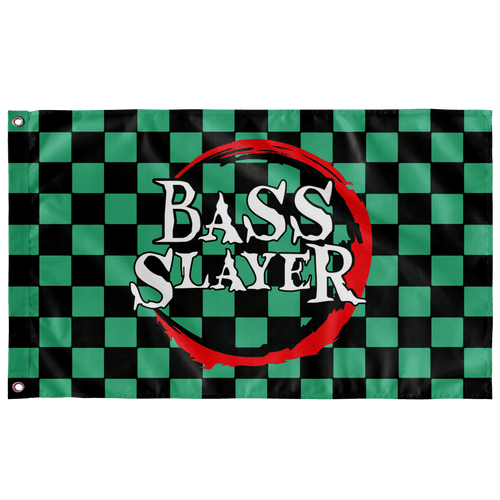 Bass Slayer Rave Flag