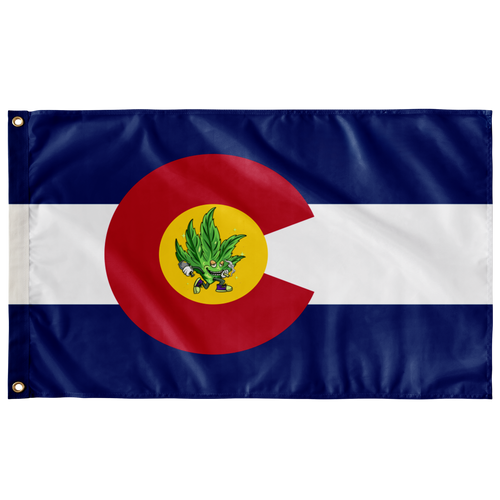 Colorado weed flower flag