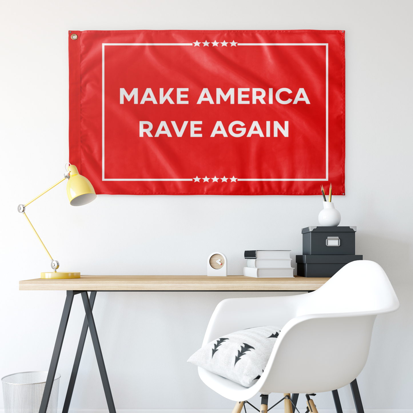 MAKE AMERICA RAVE AGAIN FLAG