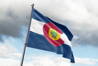 Colorado weed flower flag