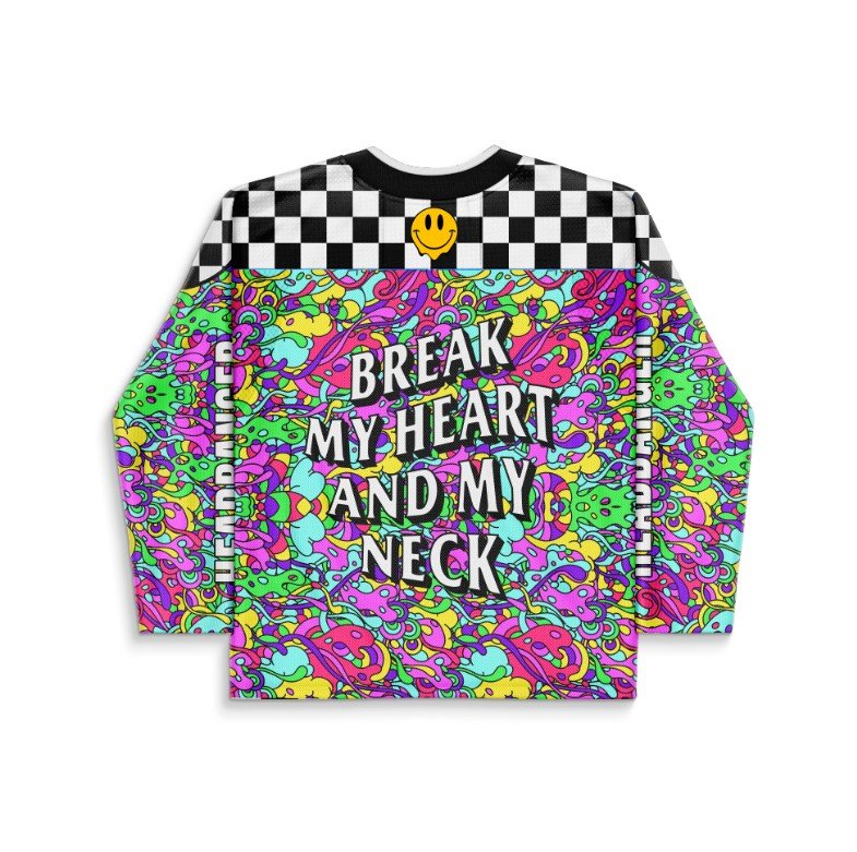 Break my heart and my neck Hockey Jersey