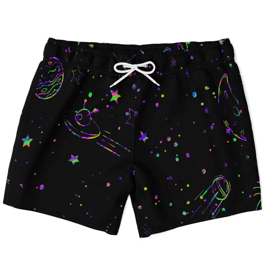 Colorful galaxy stars Swim trunks