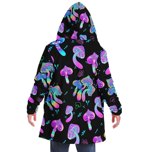 Mushrooms forest hooded cloak