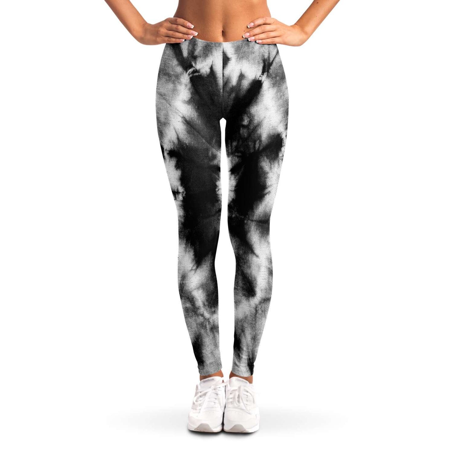 B&W Tie dye Leggings