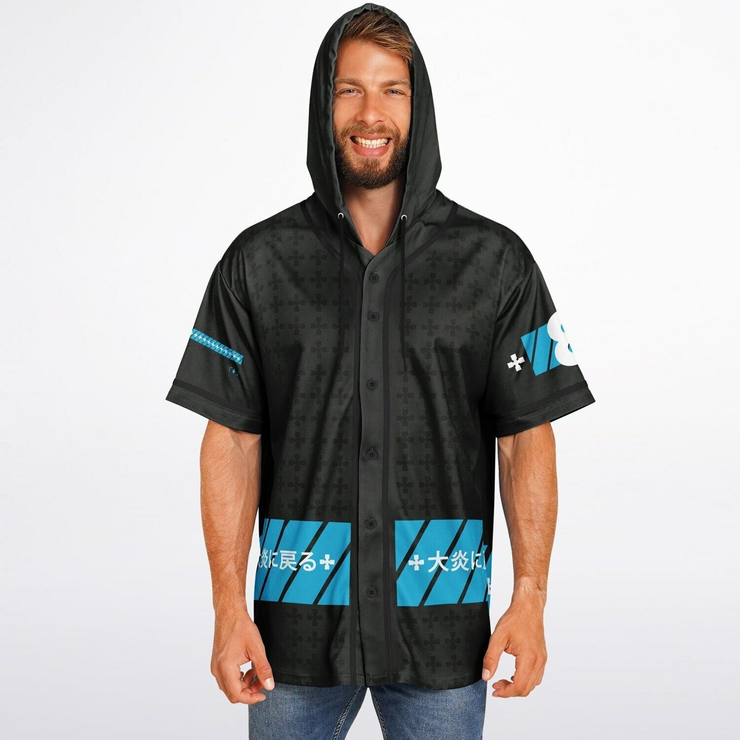 Zennon custom Hooded Baseball Jersey