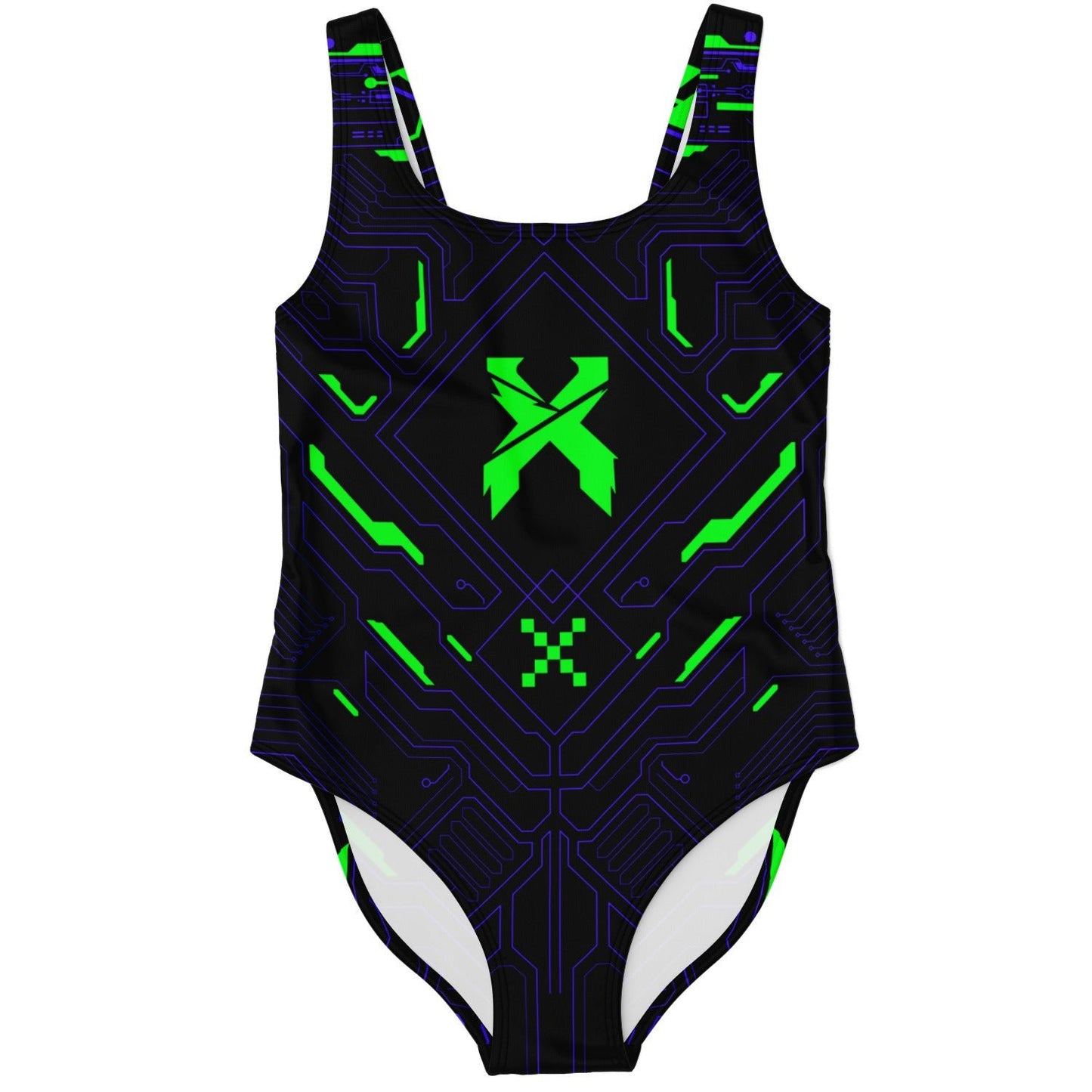 Electric hud rave bodysuit