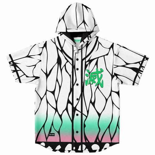Shinobu Kochō clock  Hooded Baseball Jersey