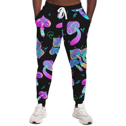 Mushrooms forest jogger
