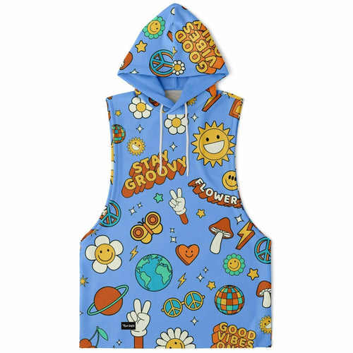 Stay Groovy sleeveless  Hoodie