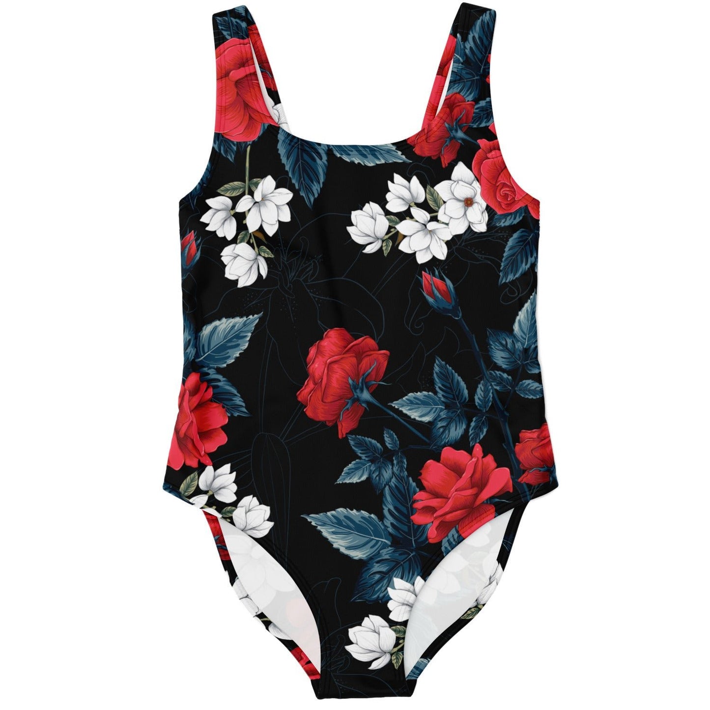 Red flowers rave bodysuit	 V2