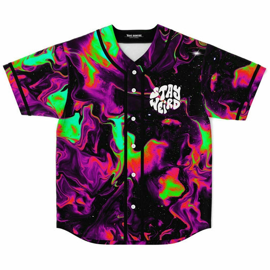 Stay weird custom rave baseball Jersey