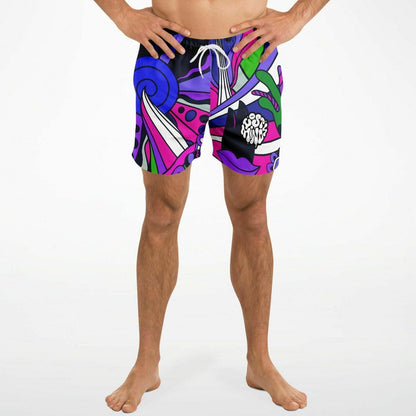 Lost minds swim trunks