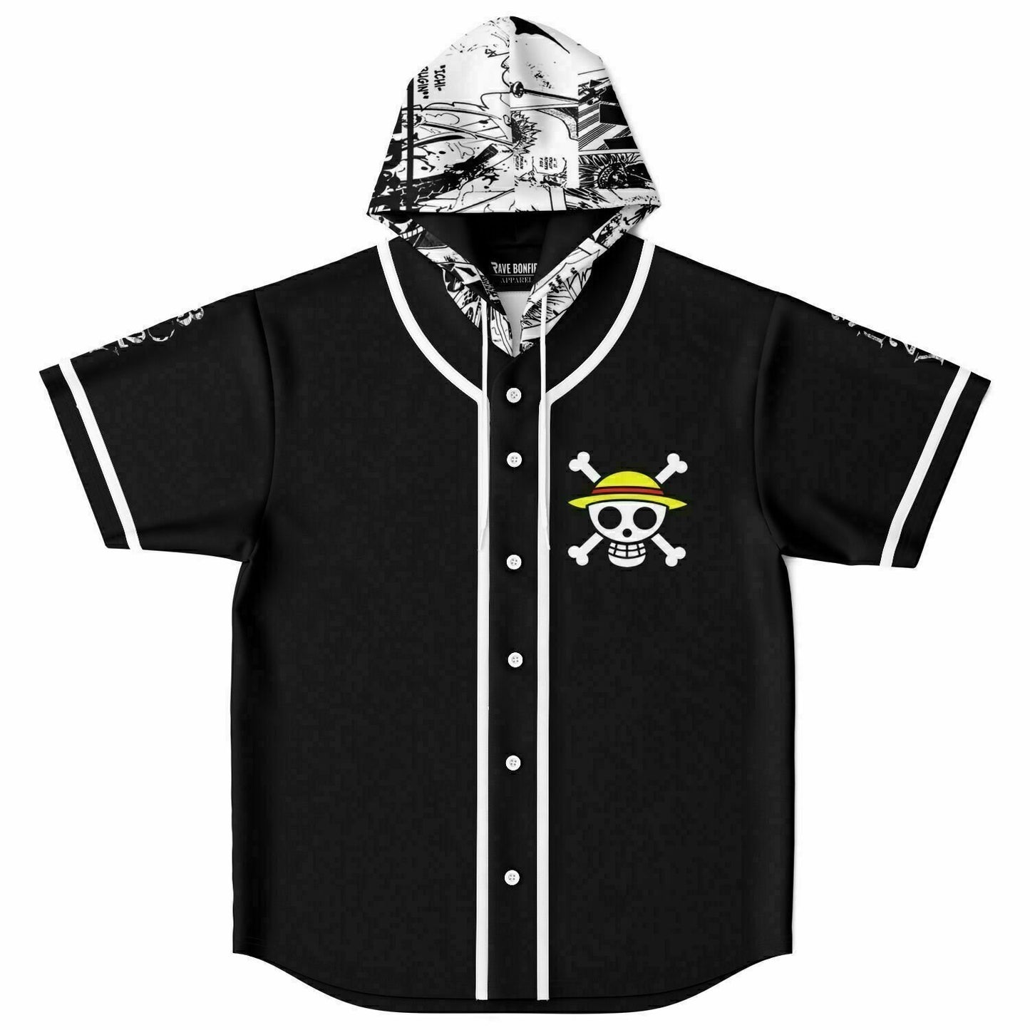 One piece Hooded Baseball jersey