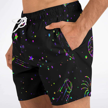 Colorful galaxy stars Swim trunks