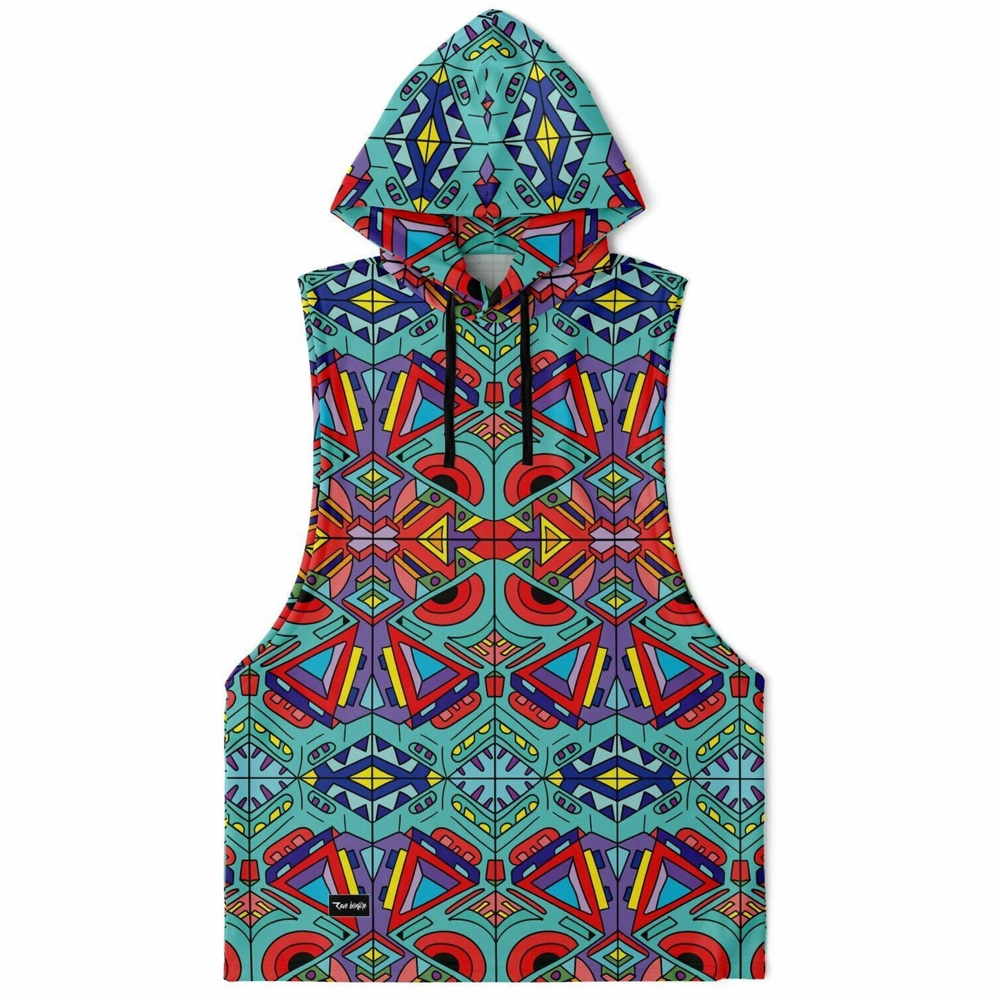 Trippy doddle pattern 01 Sleeveless hoodie