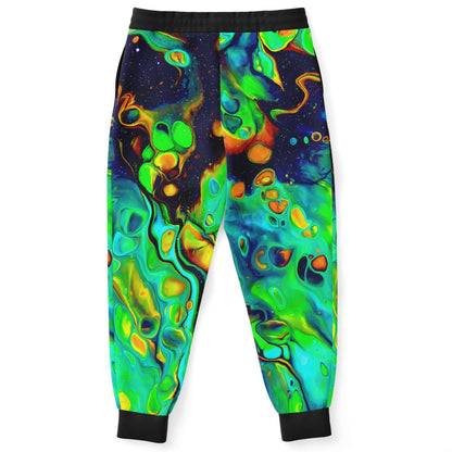 Green liquid space jogger