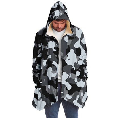 Camouflage hooded cloak