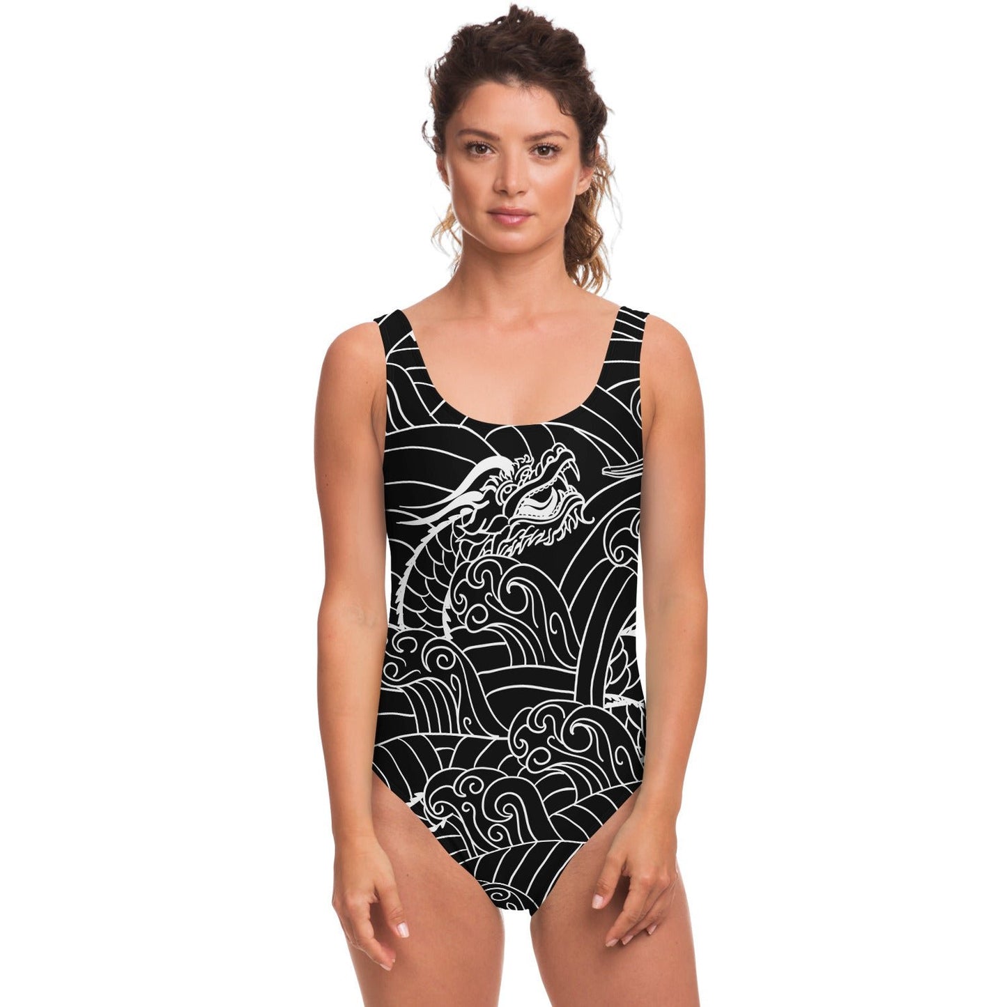 Japanese waves rave bodysuit