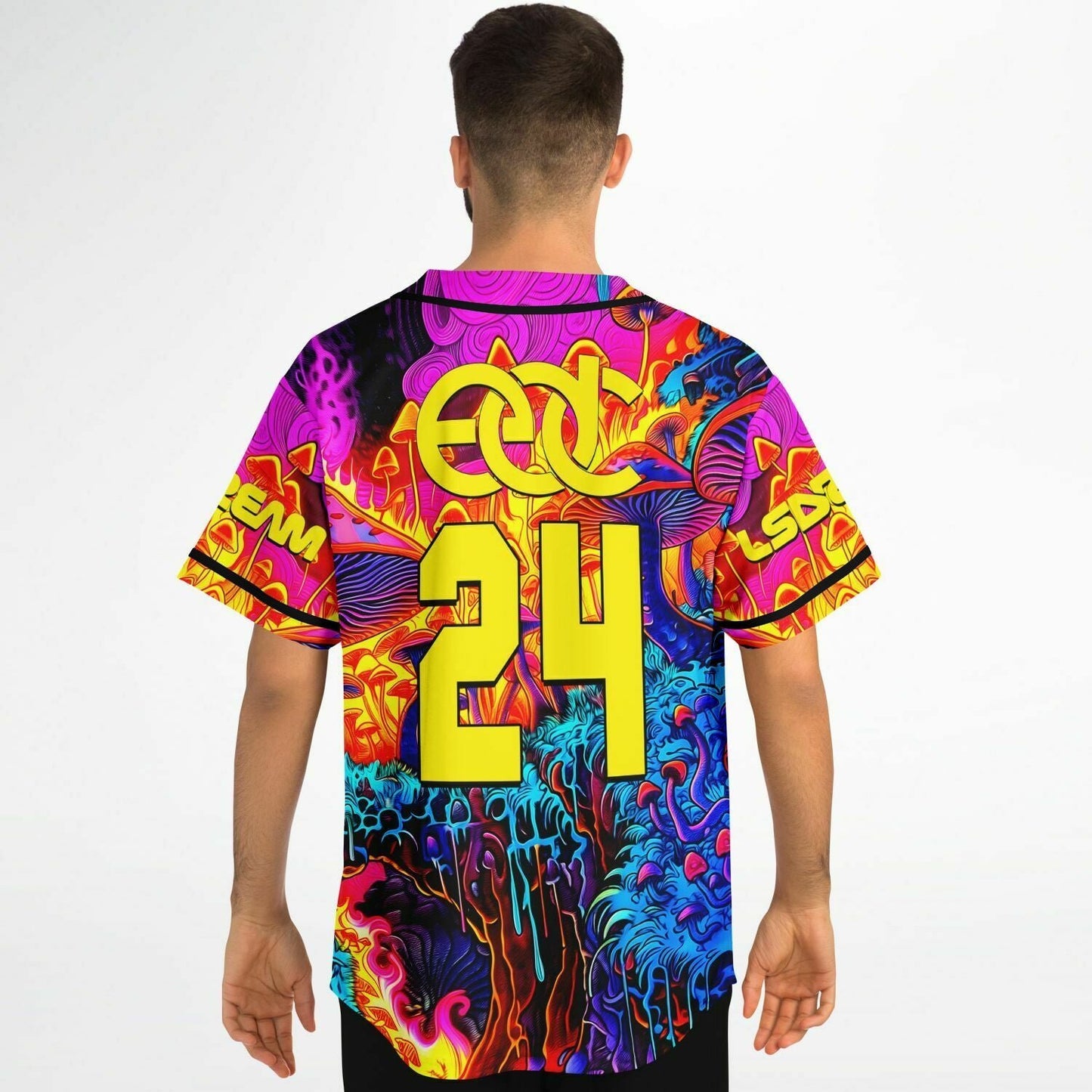 Drippy Mushrooms Baseball Jersey