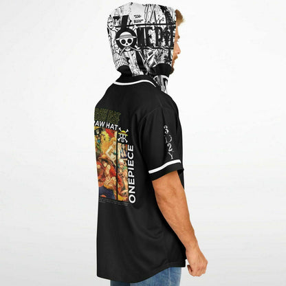 One piece Hooded Baseball jersey