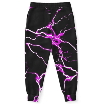 Pink electric bolt jogger