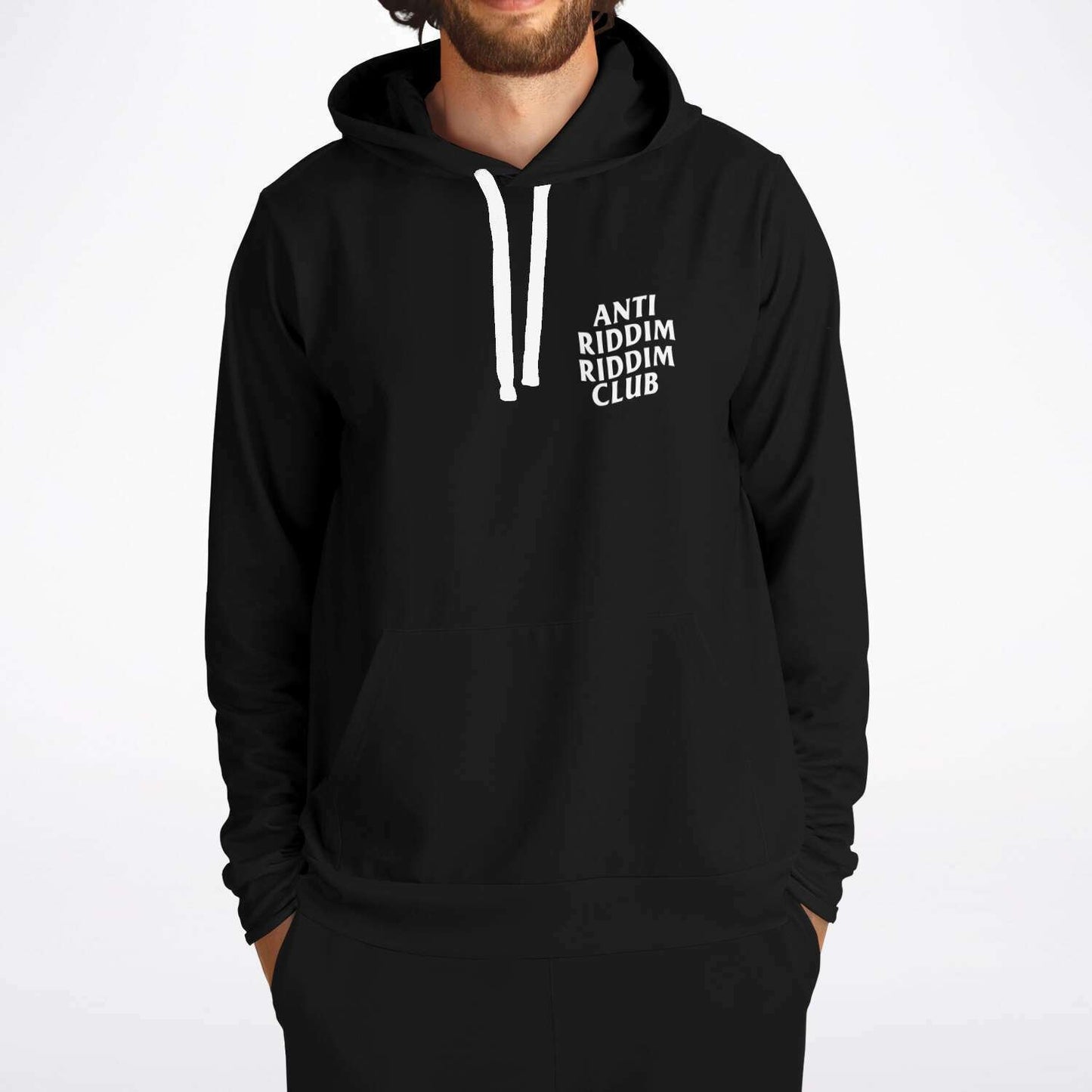 anti riddim riddim club custom print hoodie