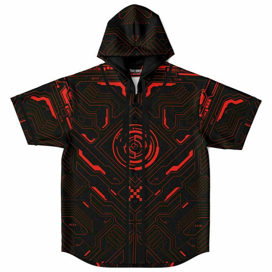 Cyberpunk Hud Hooded Baseball Jersey