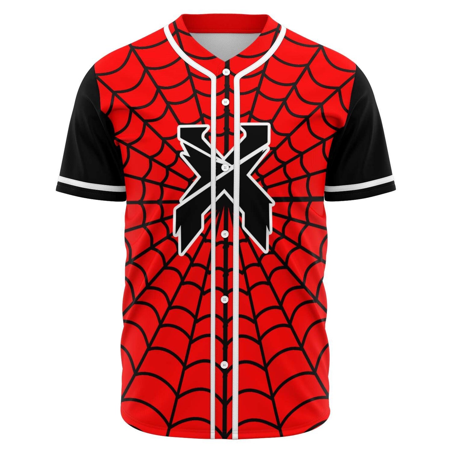Red Spider-man baseball jersey