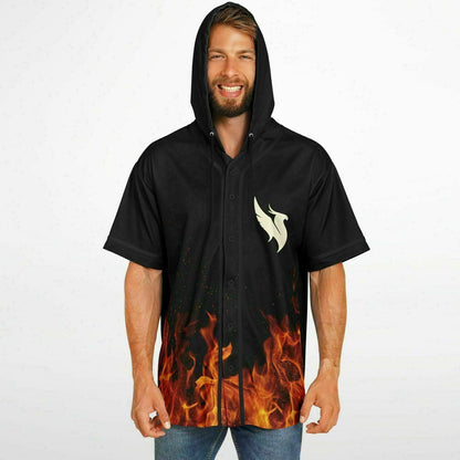 Frances R Hooded Baseball Jersey