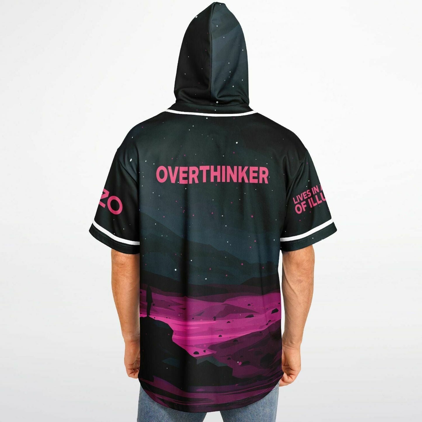 Overthinker Hooded Baseball Jersey