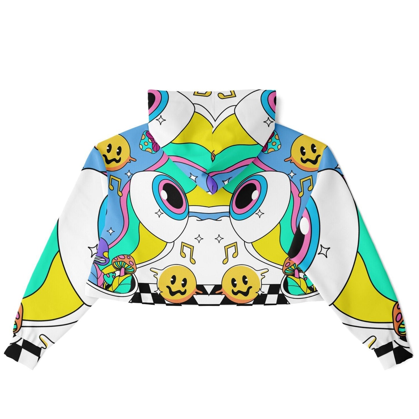 Trippy cropped hoodie