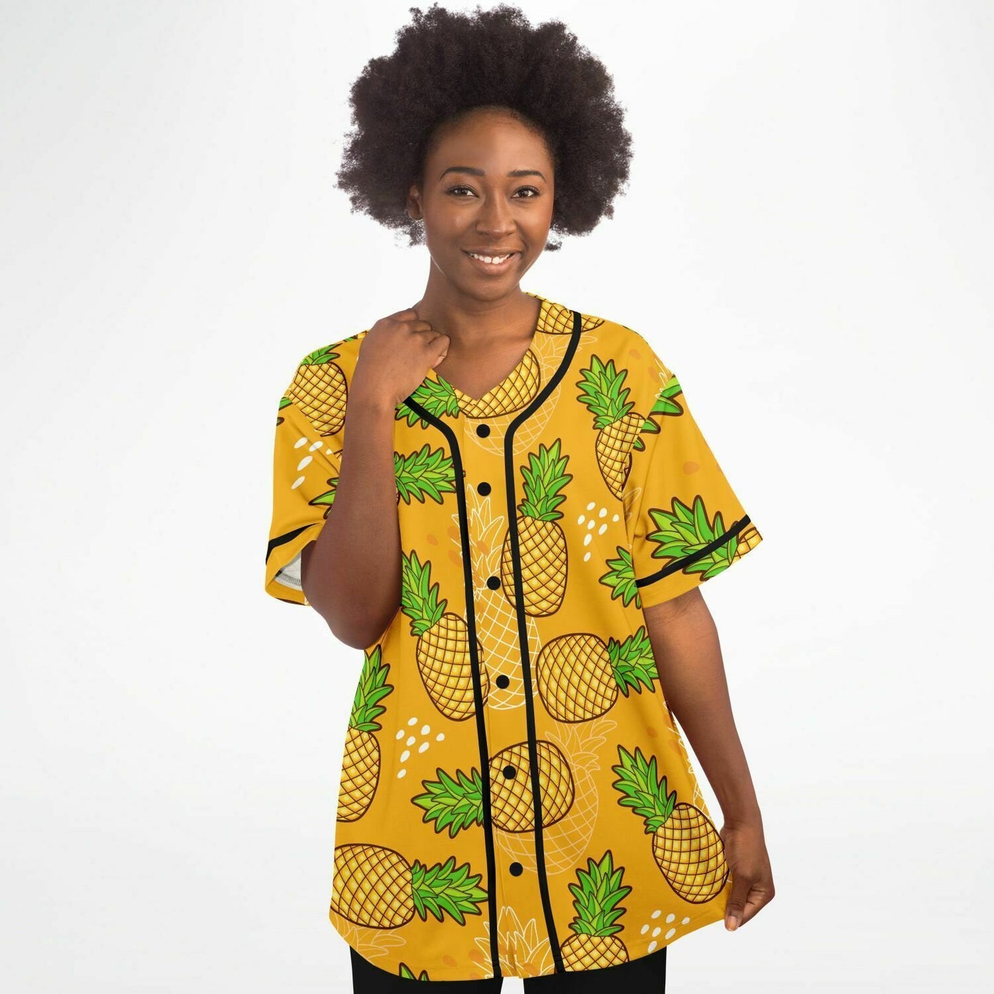 Pineapple rick baseball jersey