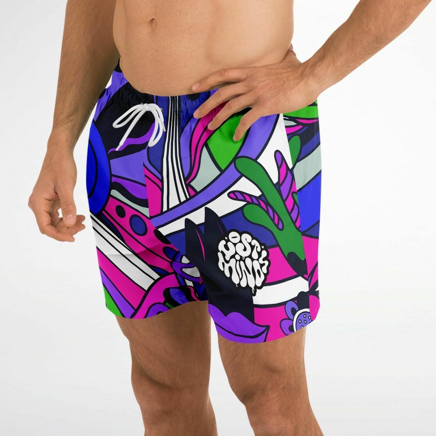 Lost minds swim trunks